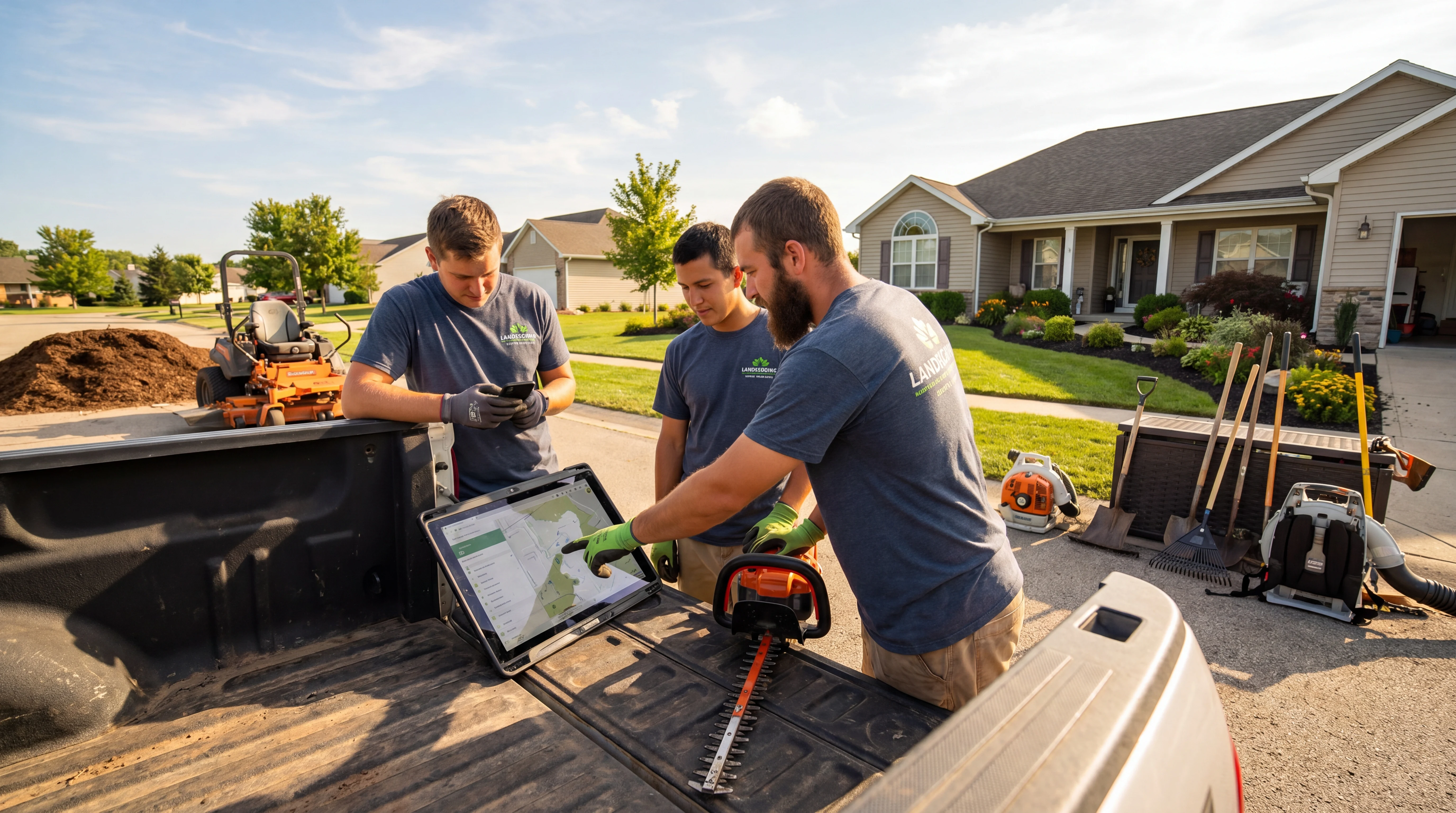 Supporting workflow image for ai front desk roi for landscaping companies